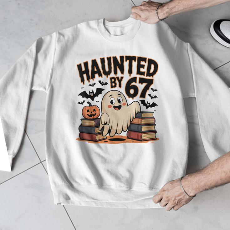 Haunted By 67 Teacher Ghost Pumpkin Halloween Costum Men Graphic Sweatshirt, funny design Haunted By 67 Teacher Ghost Pumpkin Halloween Costum Men Graphic Sweatshirt, funny design
