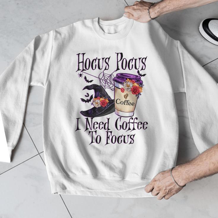 Hocus Pocus I Need Coffee To Focus Halloween Teacher Men Graphic Sweatshirt, funny design Hocus Pocus I Need Coffee To Focus Halloween Teacher Men Graphic Sweatshirt, funny design