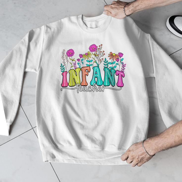 Infant Teacher Floral First Day Back To School Teaching Men Graphic Sweatshirt, funny design Infant Teacher Floral First Day Back To School Teaching Men Graphic Sweatshirt, funny design