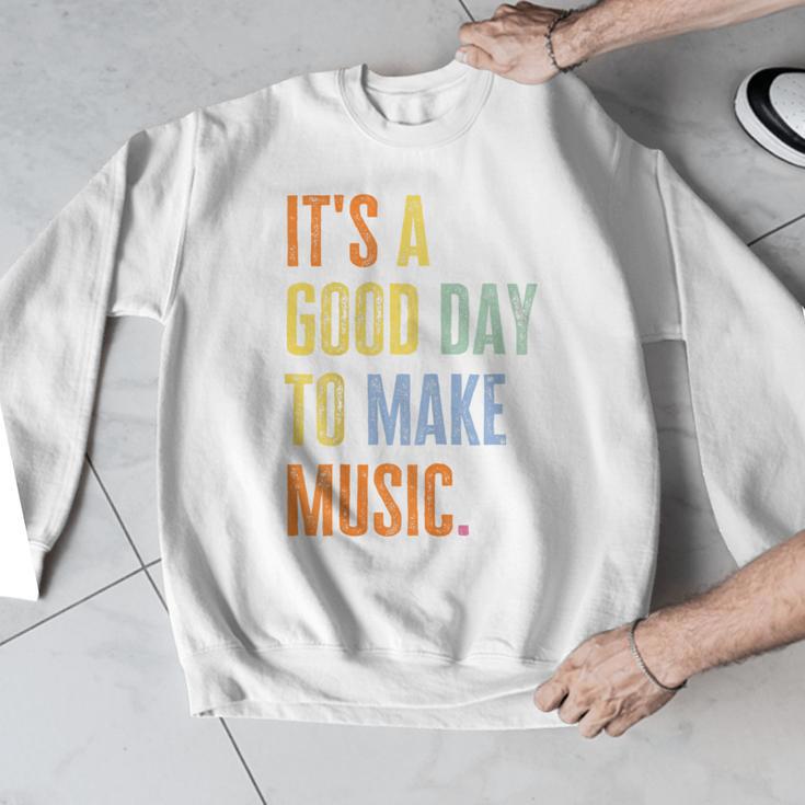 It's A Good Day To Make Music Music Lover Teacher Men Graphic Sweatshirt, funny design