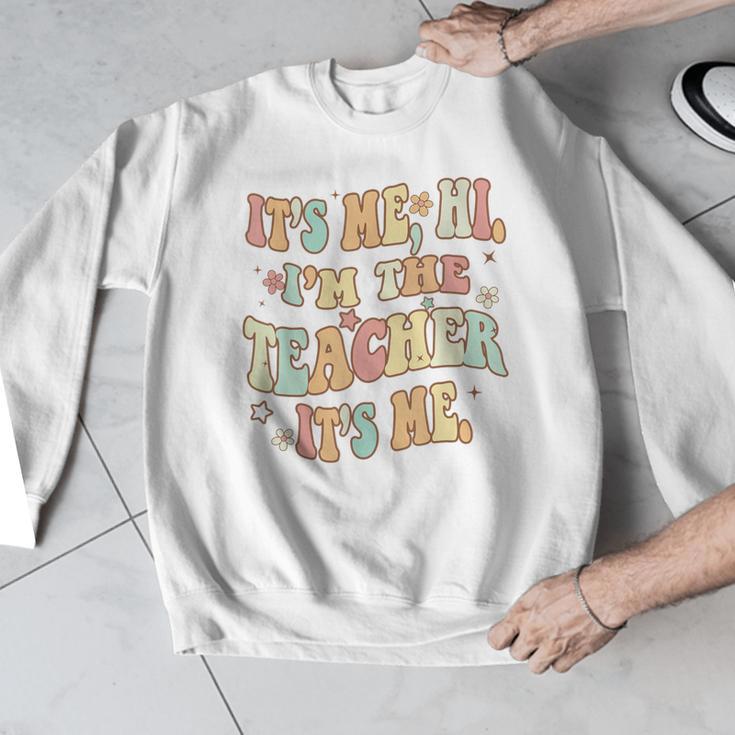 It's Me Hi I'm The Teacher It's Me Groovy Teacher Men Graphic Sweatshirt, Groovy Teacher Gifts, funny design It's Me Hi I'm The Teacher It's Me Groovy Teacher Men Graphic Sweatshirt, Groovy Teacher Gifts, funny design