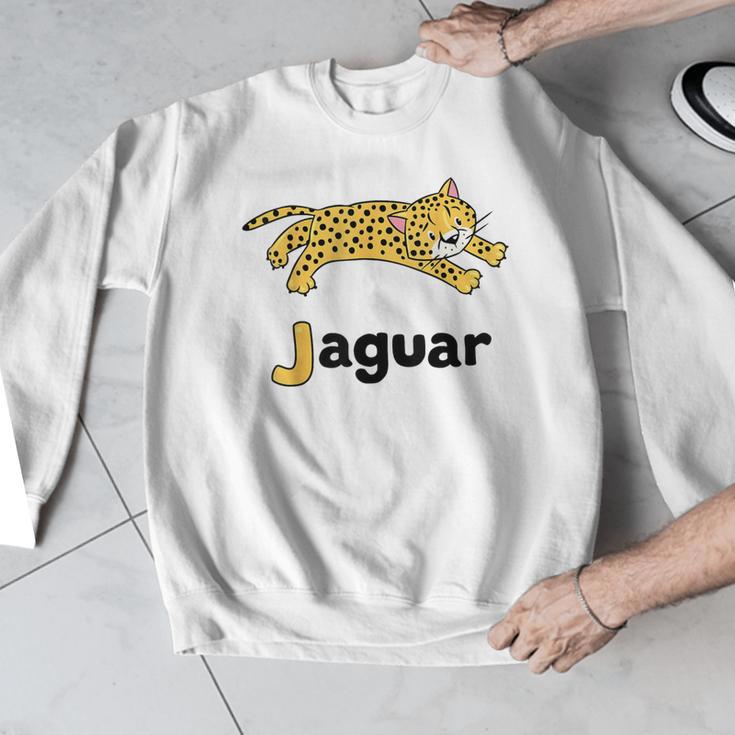 J Is For Jaguar ABC Alphabet T-Shirt For Teachers Students Men Graphic Sweatshirt, funny design