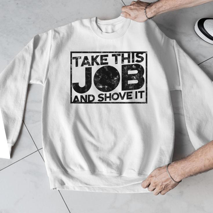 Take This Job And Shove It Teacher And Technician Work For Men Women Men Graphic Sweatshirt, funny design
