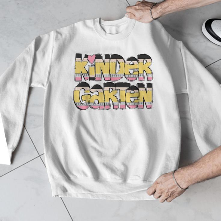 Kindergarten Pencil First Day Of School Teacher Toddler Kids Men Graphic Sweatshirt, funny design