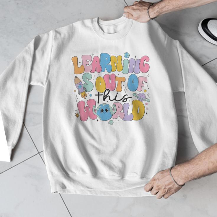 Learning Is Out Of This World Solar System Science Teacher Men Graphic Sweatshirt, Science Teacher Gifts, funny design Learning Is Out Of This World Solar System Science Teacher Men Graphic Sweatshirt, Science Teacher Gifts, funny design