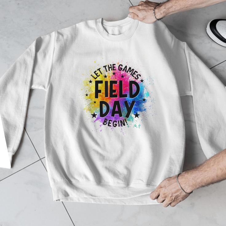 Let The Games Begin Field Day Fun Day Teachers Boys Girls Men Graphic Sweatshirt, funny design Let The Games Begin Field Day Fun Day Teachers Boys Girls Men Graphic Sweatshirt, funny design