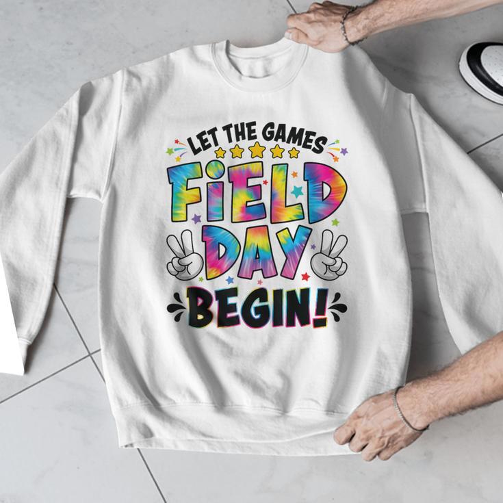 Let The Games Field Day Begin Tie Dye Adults Teacher Kids Men Graphic Sweatshirt, funny design