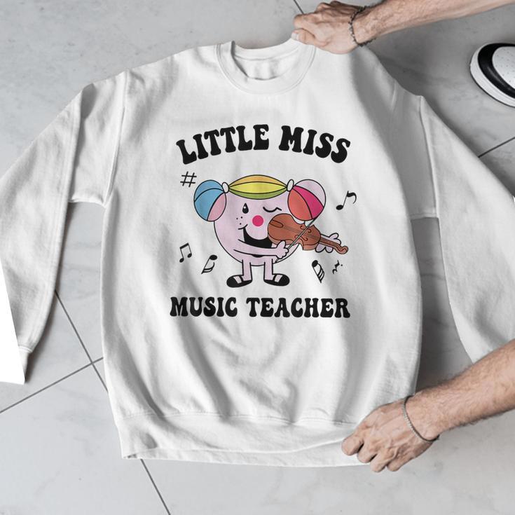 Little Miss Music Teacher Music Teacher Team Men Graphic Sweatshirt, funny design