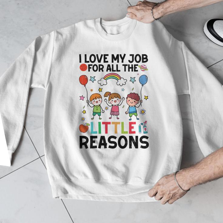 Love Job For Little Reasons Daycare Teacher Graphic Men Graphic Sweatshirt, funny design Love Job For Little Reasons Daycare Teacher Graphic Men Graphic Sweatshirt, funny design