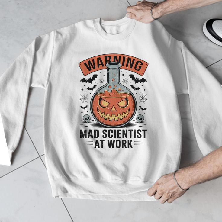 Mad Scientist Pumpkin Science Teacher Halloween Costume Kids Men Graphic Sweatshirt, Science Teacher Gifts, funny design