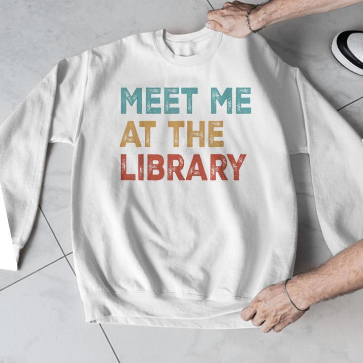 Meet Me At The Library For Teachers And School Librarians Men Graphic Sweatshirt, funny design Meet Me At The Library For Teachers And School Librarians Men Graphic Sweatshirt, funny design