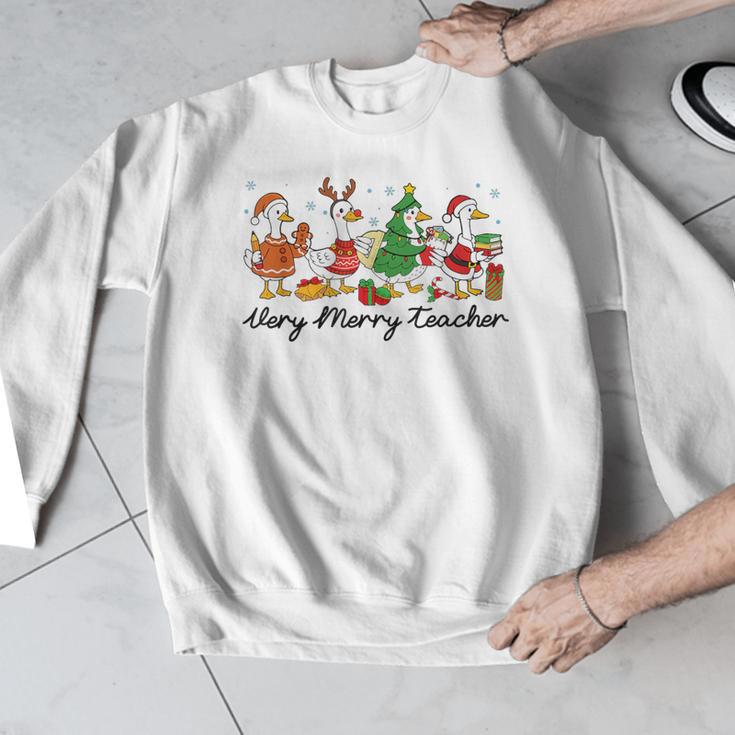 Very Merry Teacher Christmas Goose Silly Holiday Party Men Graphic Sweatshirt, funny design Very Merry Teacher Christmas Goose Silly Holiday Party Men Graphic Sweatshirt, funny design