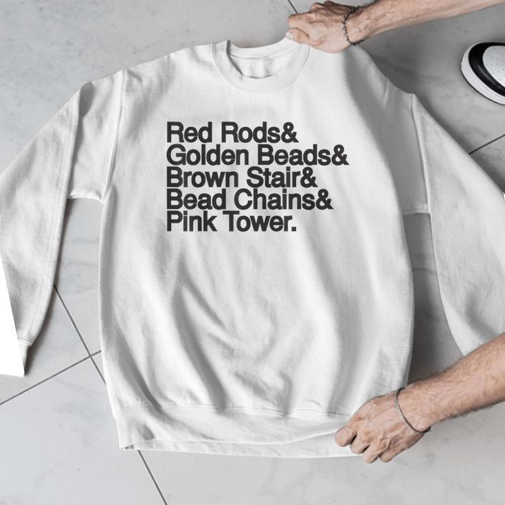 Montessori Helvetica Education Teacher Men Graphic Sweatshirt, funny design