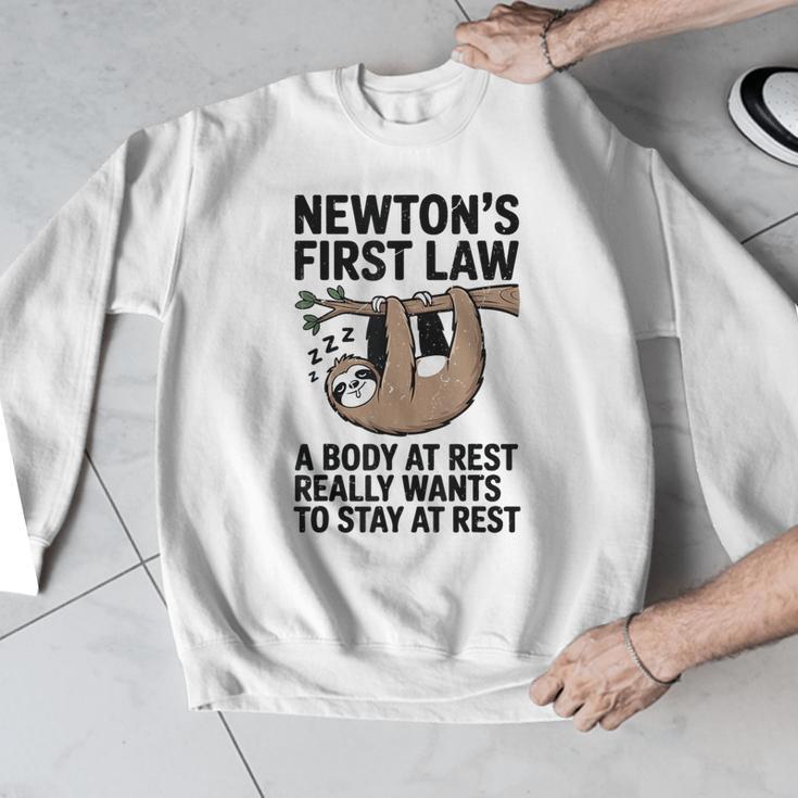 Newtons First Law Physics Jokes Science Teacher Men Graphic Sweatshirt, Science Teacher Gifts, funny design Newtons First Law Physics Jokes Science Teacher Men Graphic Sweatshirt, Science Teacher Gifts, funny design
