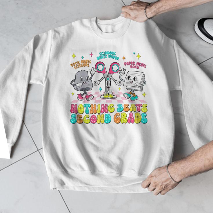 Nothing Beats 2nd Second Grade Back To School Teacher Kids Men Graphic Sweatshirt, 2nd Grade Teacher Gifts, funny design