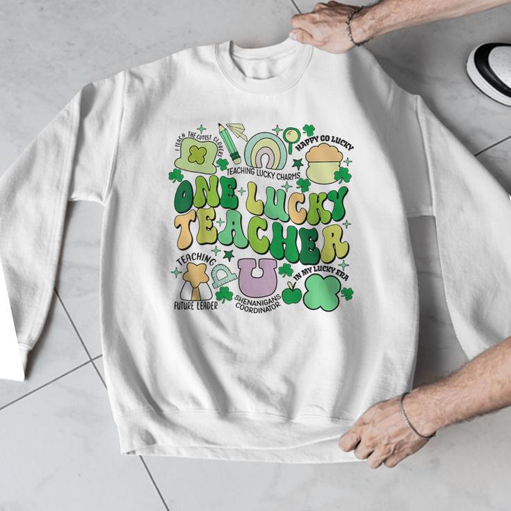 One Lucky Teacher St Patrick's Day Irish Teacher Lucky Era Men Graphic Sweatshirt, funny design One Lucky Teacher St Patrick's Day Irish Teacher Lucky Era Men Graphic Sweatshirt, funny design