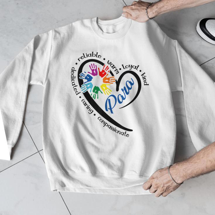 Para Heart Teacher Paraprofessional Paraeducator Men Women Men Graphic Sweatshirt, funny design Para Heart Teacher Paraprofessional Paraeducator Men Women Men Graphic Sweatshirt, funny design