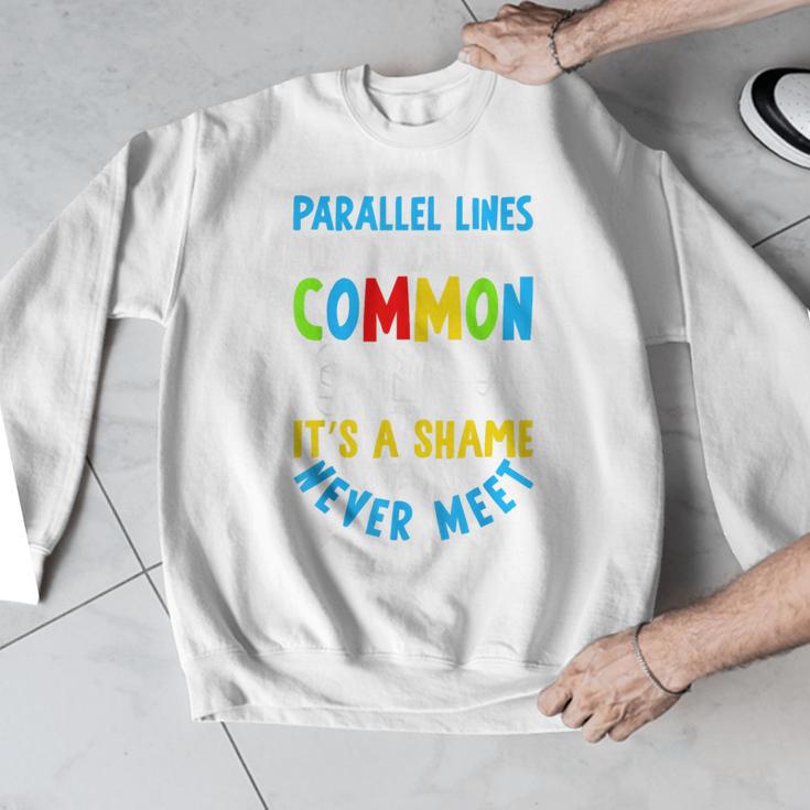 Parallel Lines Math Pun – Teacher Humor Men Graphic Sweatshirt, funny design Parallel Lines Math Pun – Teacher Humor Men Graphic Sweatshirt, funny design