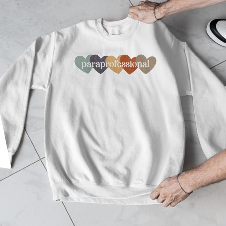 Paraprofessional Teacher Hearts Back To School Teach Rainbow Men Women Kids Men Graphic Sweatshirt, funny design Paraprofessional Teacher Hearts Back To School Teach Rainbow Men Women Kids Men Graphic Sweatshirt, funny design