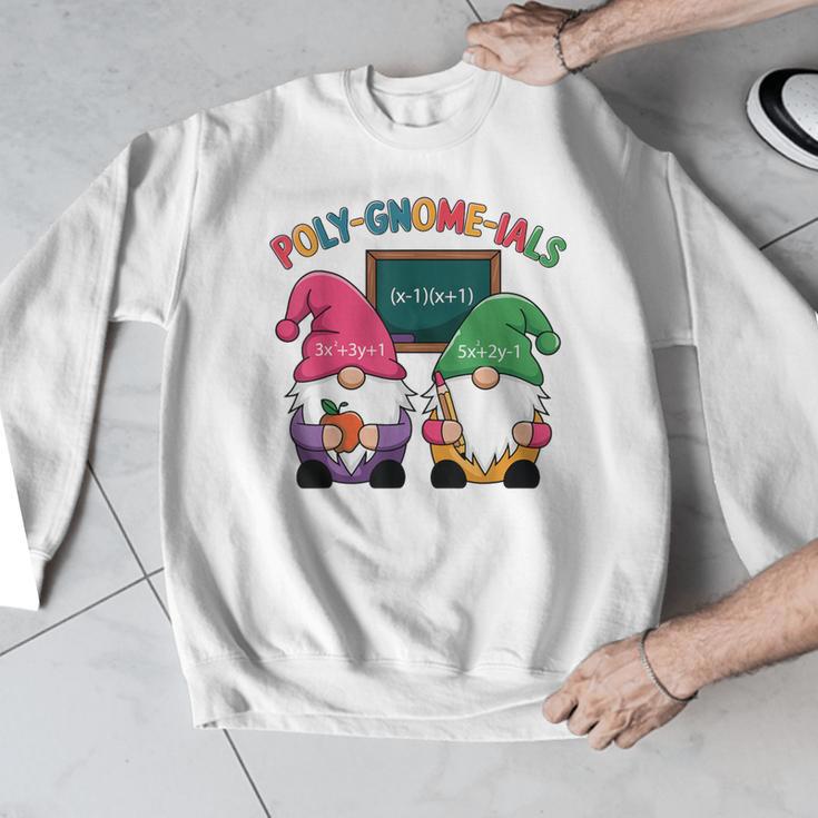 Poly-Gnome-Ials Algebra Teacher Calcul Teacher Men Graphic Sweatshirt, funny design