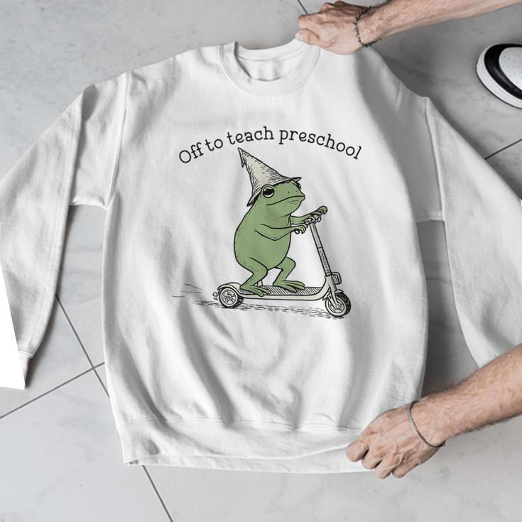 Pre K Grade Teacher Frog Back To School Preschool Men Graphic Sweatshirt, funny design Pre K Grade Teacher Frog Back To School Preschool Men Graphic Sweatshirt, funny design