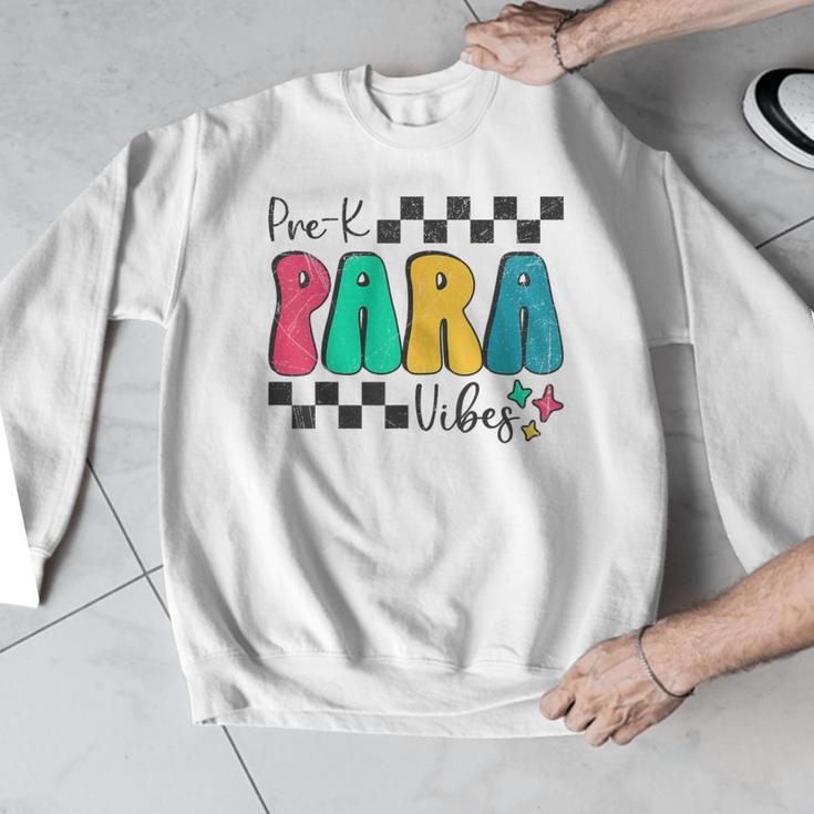 Pre-K Paraprofessional Teacher Back To School Vibes Men Graphic Sweatshirt, funny design Pre-K Paraprofessional Teacher Back To School Vibes Men Graphic Sweatshirt, funny design