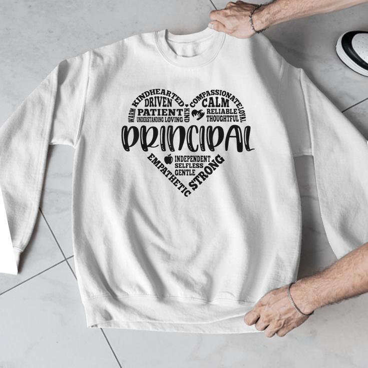 Principal Heart Life School Principal Teacher Appreciation Men Graphic Sweatshirt, funny design