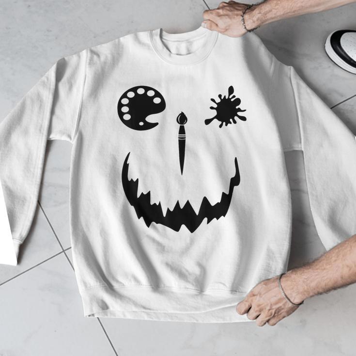 Pumpkin Artist Halloween Art Teacher Men Graphic Sweatshirt, funny design