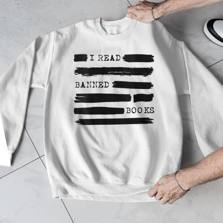 I Read Banned Books Banned Books Week Librarian Teacher Men Graphic Sweatshirt, funny design I Read Banned Books Banned Books Week Librarian Teacher Men Graphic Sweatshirt, funny design