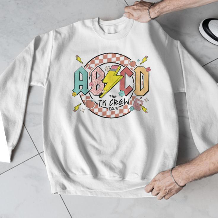 Retro ABCD Transitional Kindergarten Teacher Tour TK Teacher Men Graphic Sweatshirt, funny design