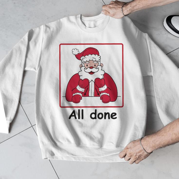 Retro All Done Christmas Special Ed Teacher Team Santa Women Men Graphic Sweatshirt, funny design Retro All Done Christmas Special Ed Teacher Team Santa Women Men Graphic Sweatshirt, funny design