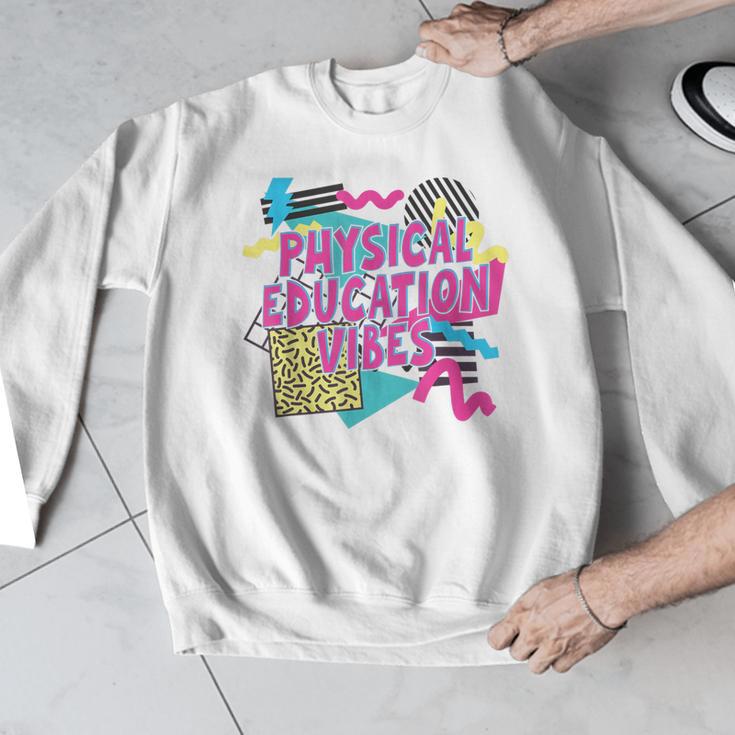 Retro Physical Education Vibes Gym Teacher Phys Ed Teacher Men Graphic Sweatshirt, funny design Retro Physical Education Vibes Gym Teacher Phys Ed Teacher Men Graphic Sweatshirt, funny design