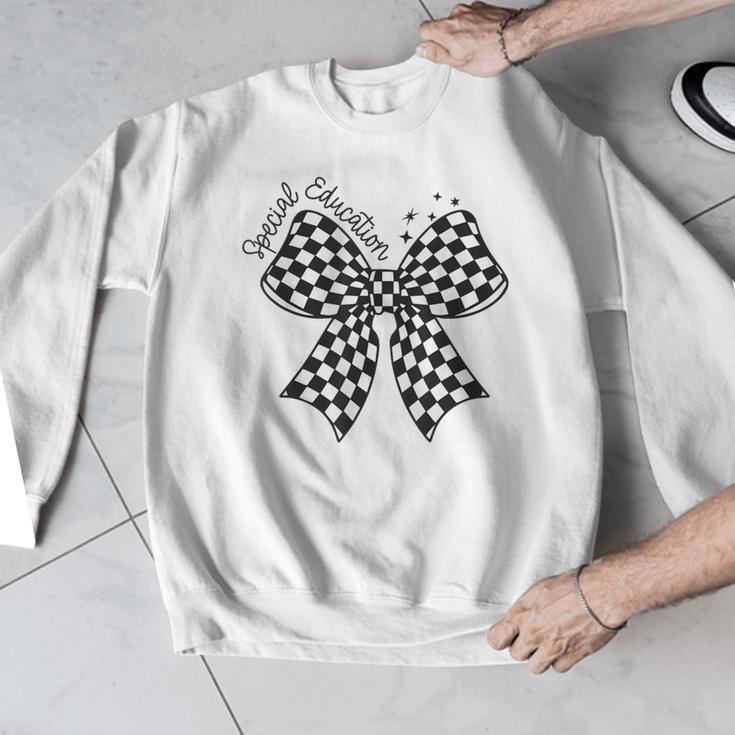 Retro Special Education Squad Coquette Bow SPED Teacher Men Graphic Sweatshirt, funny design Retro Special Education Squad Coquette Bow SPED Teacher Men Graphic Sweatshirt, funny design
