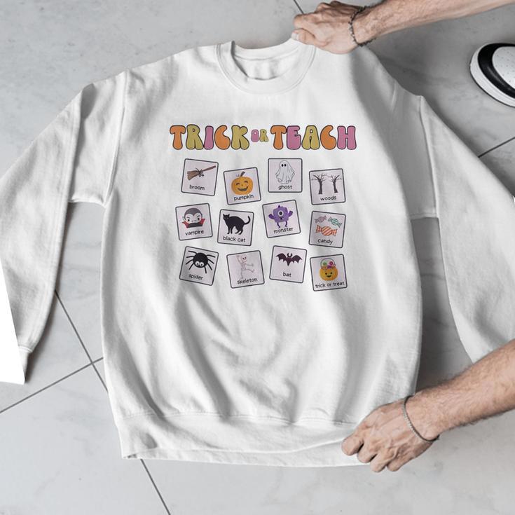 Retro Trick Or Treat Halloween Special Education Teacher Men Graphic Sweatshirt, funny design Retro Trick Or Treat Halloween Special Education Teacher Men Graphic Sweatshirt, funny design