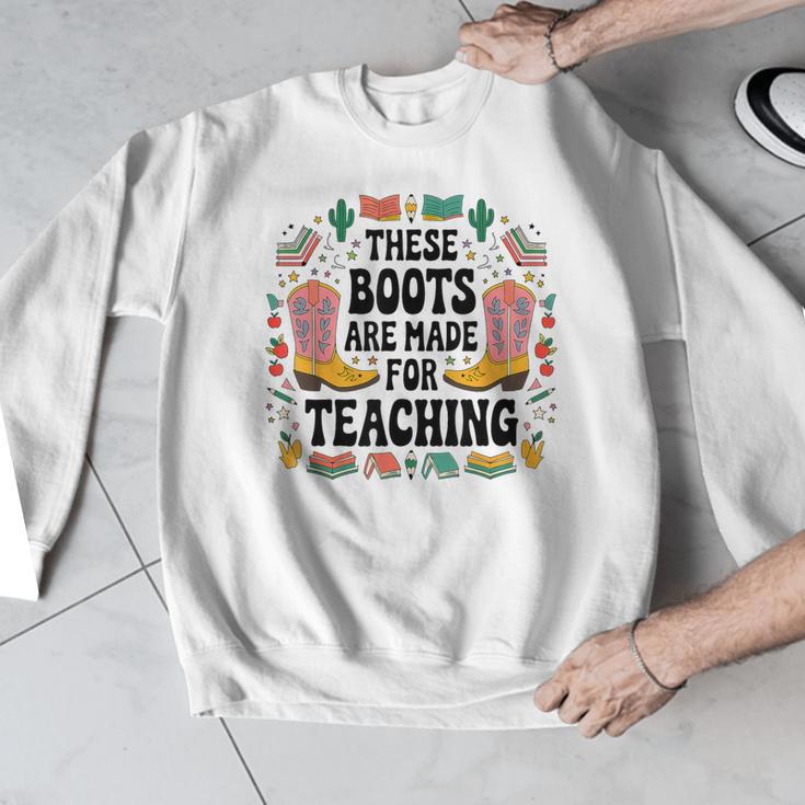 These Boots Are Made Teaching Western Cowboy Teacher Men Graphic Sweatshirt, funny design These Boots Are Made Teaching Western Cowboy Teacher Men Graphic Sweatshirt, funny design