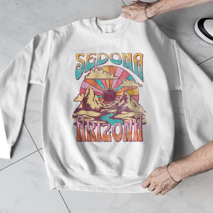 Sedona Arizona Nature Hiking Mountains Outdoors Vintage Men Graphic Sweatshirt, funny design