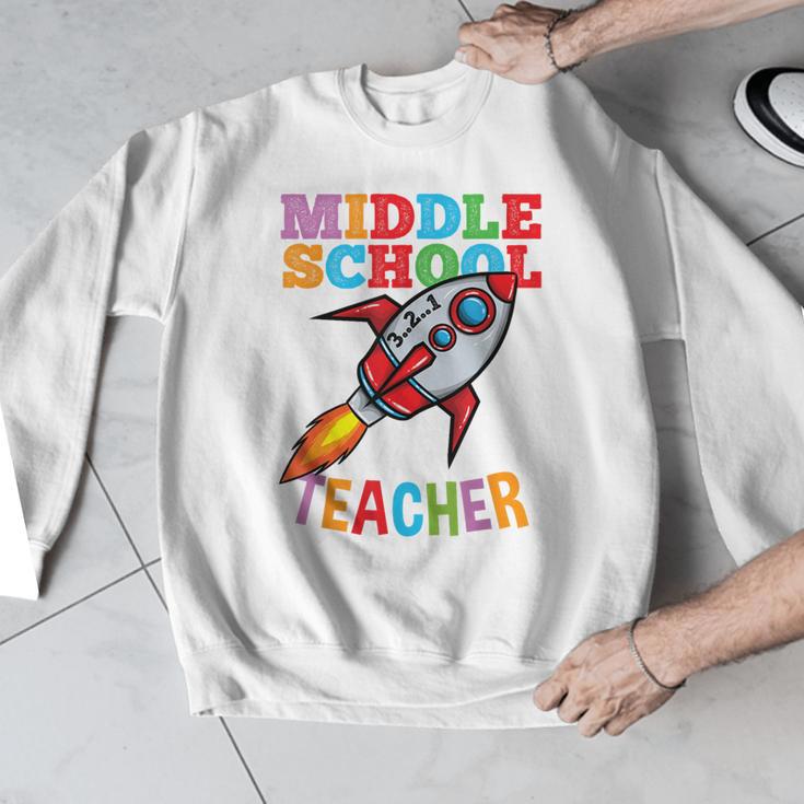 Space Middle School Teacher Back To School Men Women Kids Men Graphic Sweatshirt, funny design Space Middle School Teacher Back To School Men Women Kids Men Graphic Sweatshirt, funny design
