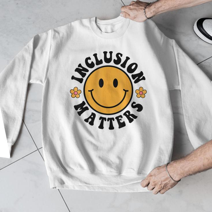 Special Education Teacher Autism Awareness Inclusion Matters Men Graphic Sweatshirt, funny design