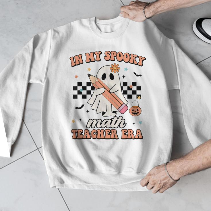 In My Spooky Math Teacher Era Groovy Retro Halloween Costume For Men Women Men Graphic Sweatshirt, Groovy Teacher Gifts, funny design