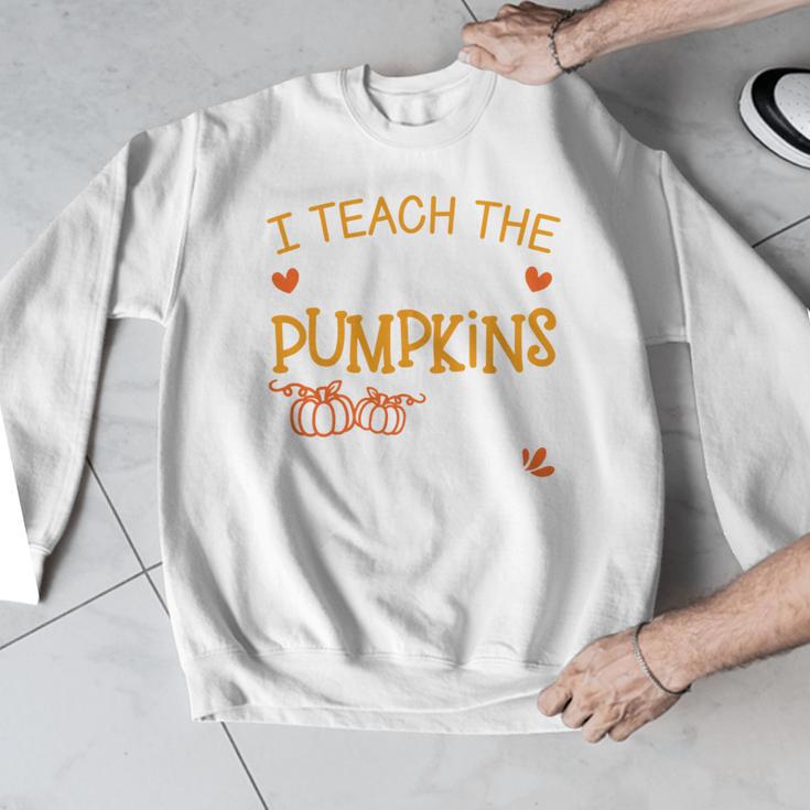 I Teach The Cutest Pumpkins In The Patch Shirt Teacher Men Graphic Sweatshirt, funny design