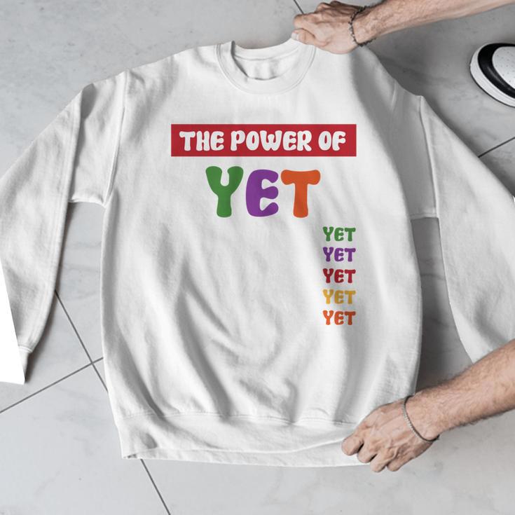 Teacher Growth Mindset Power Of Yet Men Graphic Sweatshirt, funny design Teacher Growth Mindset Power Of Yet Men Graphic Sweatshirt, funny design