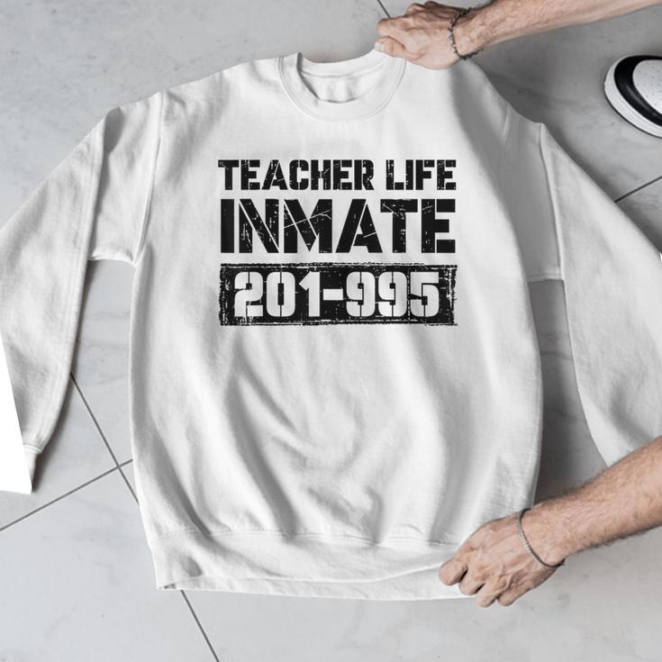 Teacher Life Jail Inmate Prisoner Halloween Costume Men Graphic Sweatshirt, funny design Teacher Life Jail Inmate Prisoner Halloween Costume Men Graphic Sweatshirt, funny design