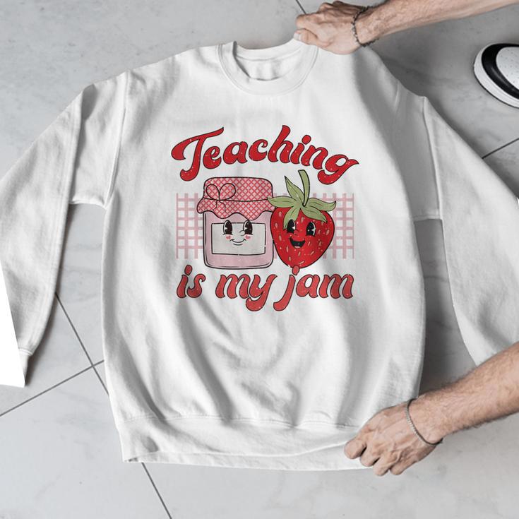 Teaching Is My Jam Cute Strawberry For Women Teachers Men Graphic Sweatshirt, funny design Teaching Is My Jam Cute Strawberry For Women Teachers Men Graphic Sweatshirt, funny design