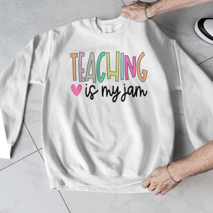Teaching Is My Jam For Women Teacher Cute Teachers Outfit Men Graphic Sweatshirt, funny design Teaching Is My Jam For Women Teacher Cute Teachers Outfit Men Graphic Sweatshirt, funny design