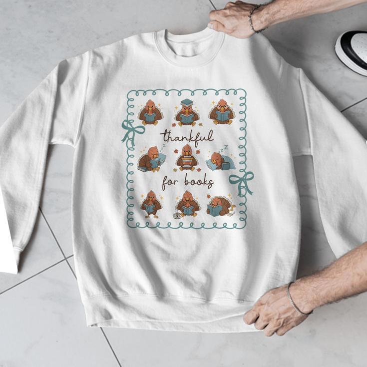 Thankful For Books Turkey Reading Book Lovers Fall Teacher Men Graphic Sweatshirt, funny design Thankful For Books Turkey Reading Book Lovers Fall Teacher Men Graphic Sweatshirt, funny design