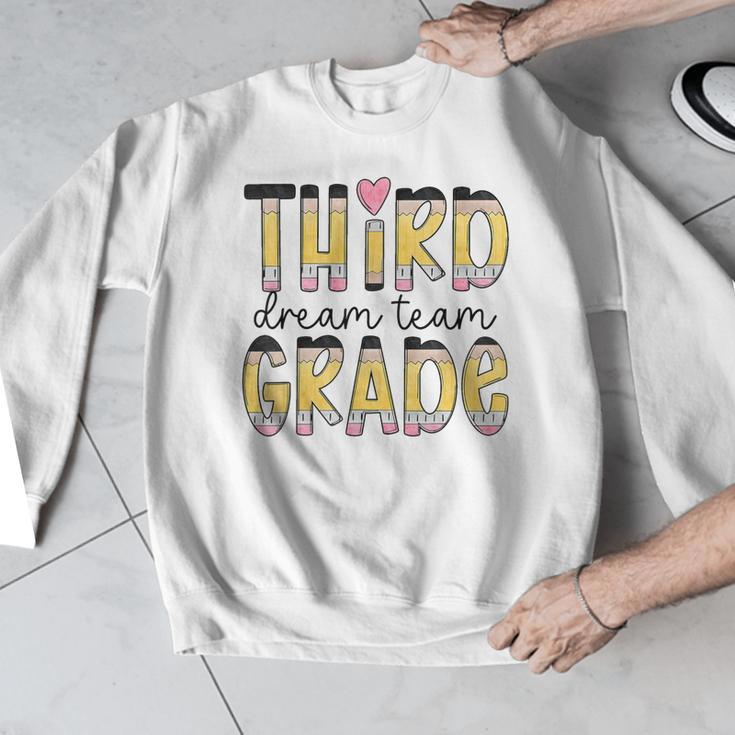 Third Grade Dream Team Back To School 3rd Grade Teacher Men Graphic Sweatshirt, funny design