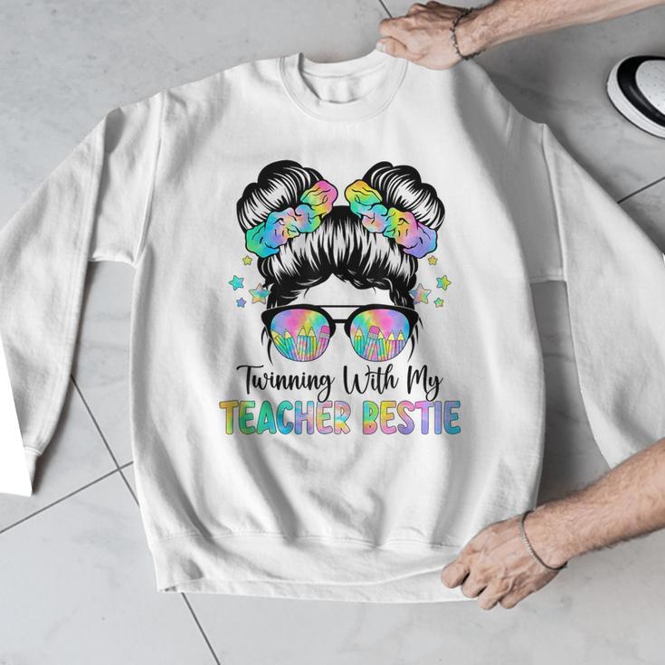 Twin Day Friends Teacher Twinning With My Bestie Men Graphic Sweatshirt, Friend Gifts, funny design Twin Day Friends Teacher Twinning With My Bestie Men Graphic Sweatshirt, Friend Gifts, funny design