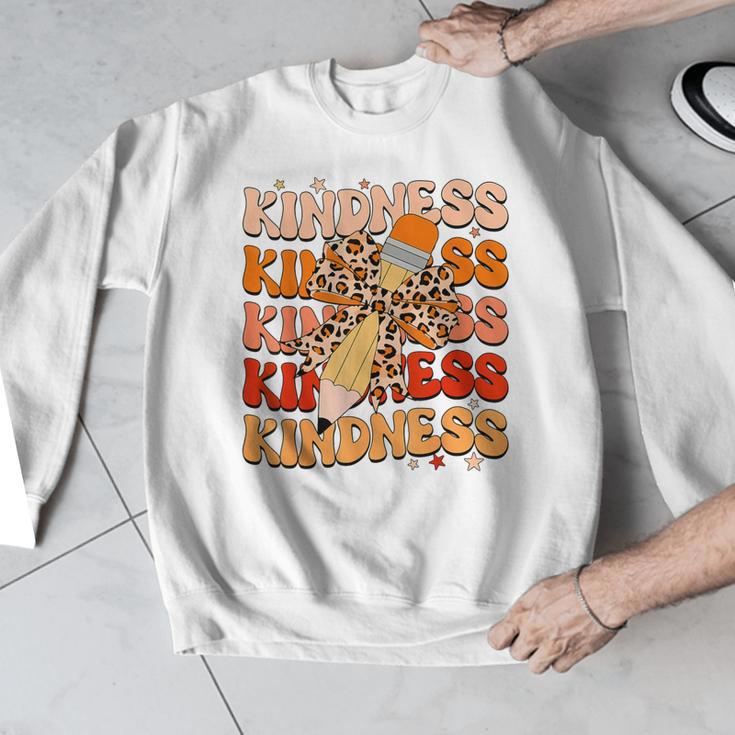 Unity Day Orange Kindness Teacher Bow Anti Bullying Be Kind Men Graphic Sweatshirt, funny design