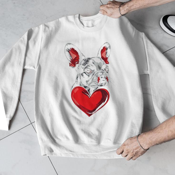 Valentine's Day Boston Terrier Dog Vector Men Graphic Sweatshirt, funny design