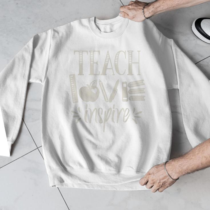 Vintage Teach Love Inspire Red For Ed Teacher Supporter Men Women Girls Kids Men Graphic Sweatshirt, funny design Vintage Teach Love Inspire Red For Ed Teacher Supporter Men Women Girls Kids Men Graphic Sweatshirt, funny design